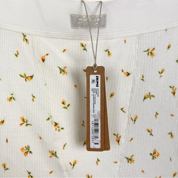 NEW Skims Cotton Rib Legging S Marigold Rosebud - Picture 4 of 6